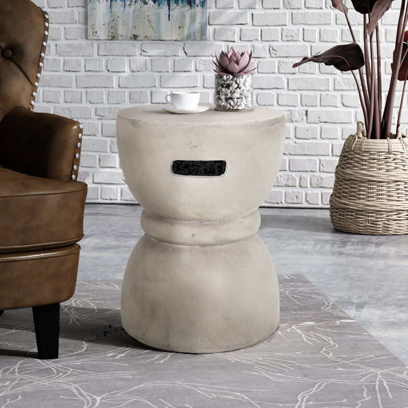 Lark Manor™ Soileau Concrete Top End Table | Wayfair
